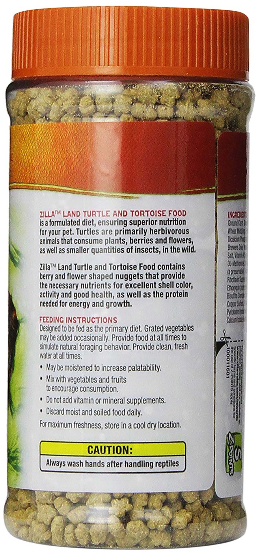slide 4 of 7, Zilla Land Turtle and Tortoise Extruded Food Pellets 6.5 Ounces, 6.5 oz