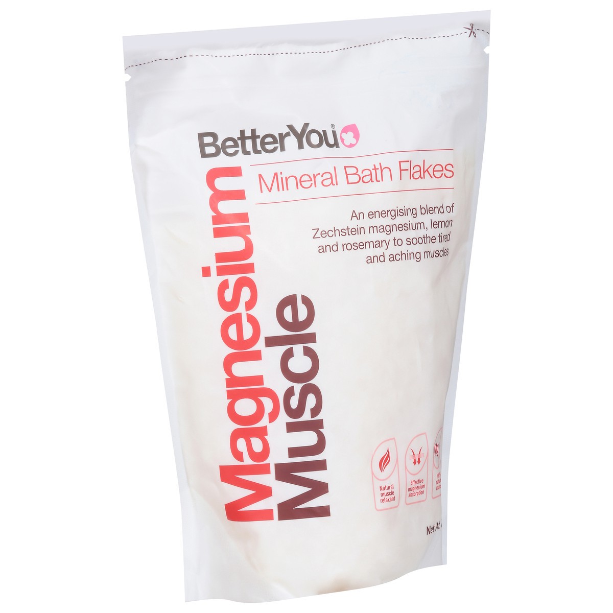 slide 3 of 13, BetterYou Magnesium Muscle Mineral Bath Flakes 2.3 lb, 2.3 lb