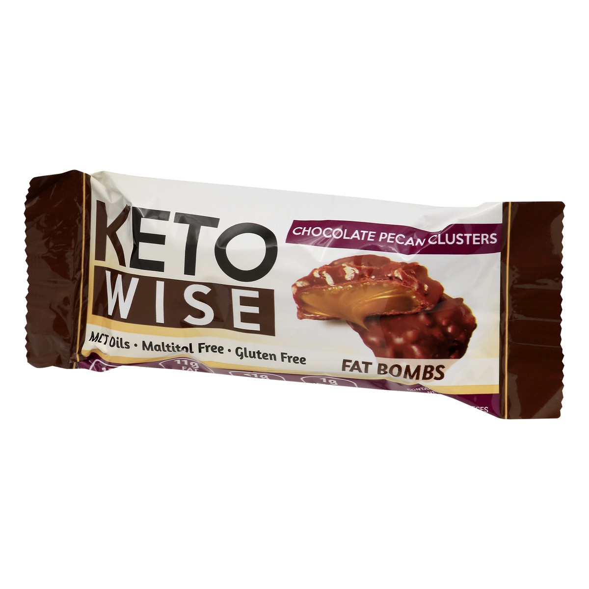slide 2 of 9, Keto Wise Pecan Clusters Fat Bomb, 1.13 oz