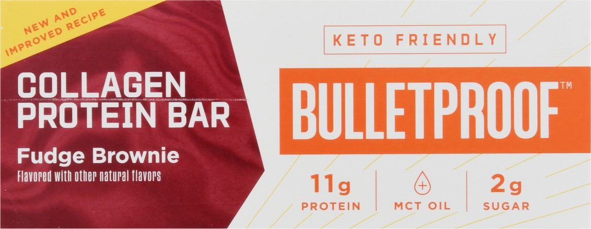 slide 12 of 14, Bulletproof Fudge Brownie Collagen Protein Bar 12 - 1.4 oz Bars, 12 ct