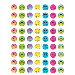 Teacher Created Resources Mini Stickers, Brights 4Ever Smiley Faces, Pack Of 378 Stickers