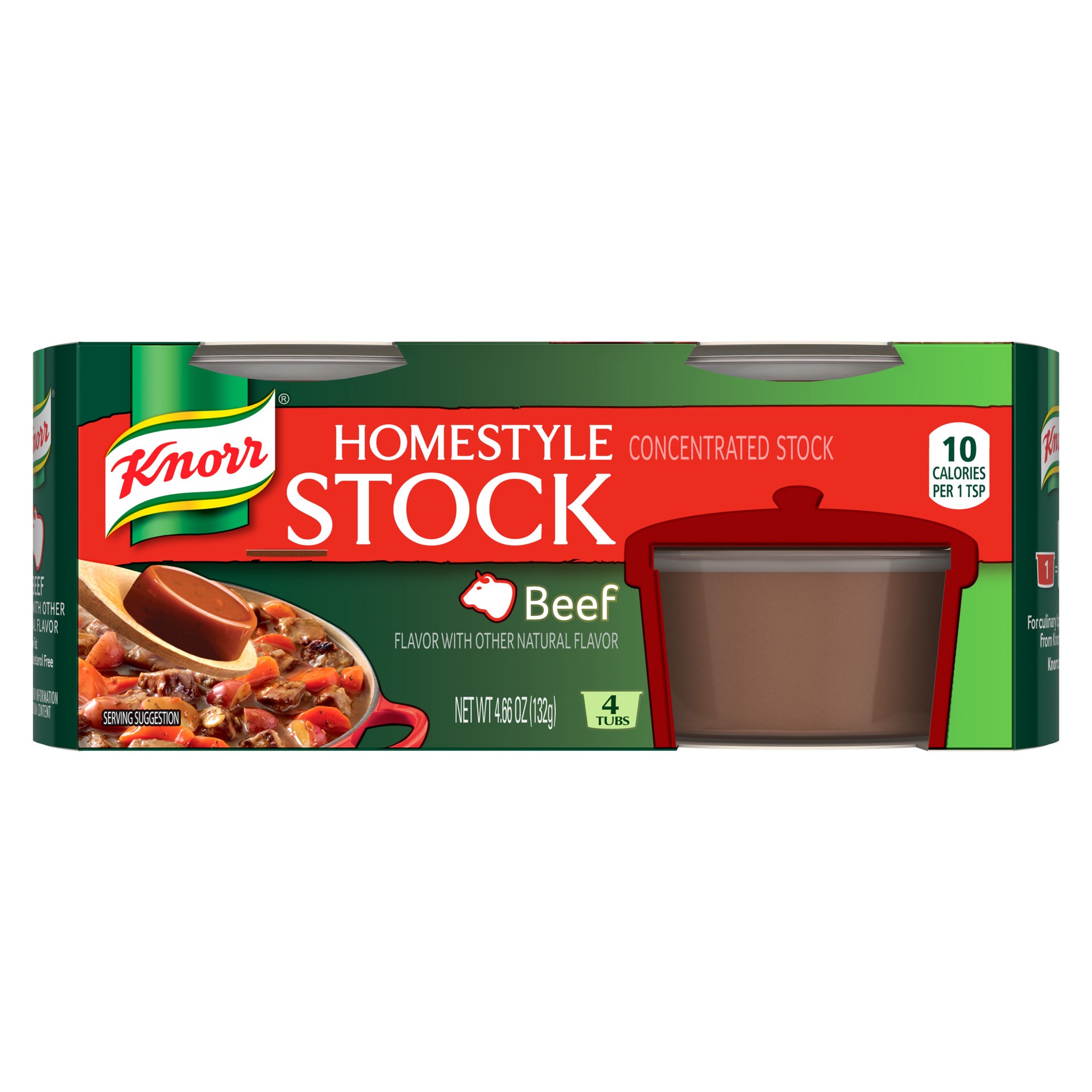 slide 1 of 13, Knorr Homestyle Stock Beef, 4.66 oz, 4.66 oz