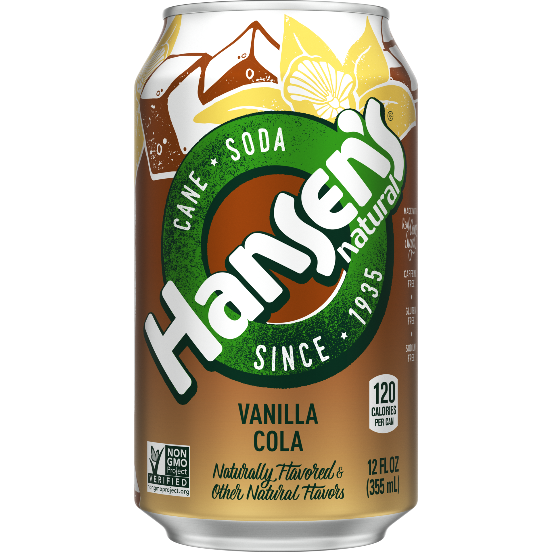 slide 1 of 8, Hansen's Vanilla Cola Can, 12 fl oz, 12 fl oz