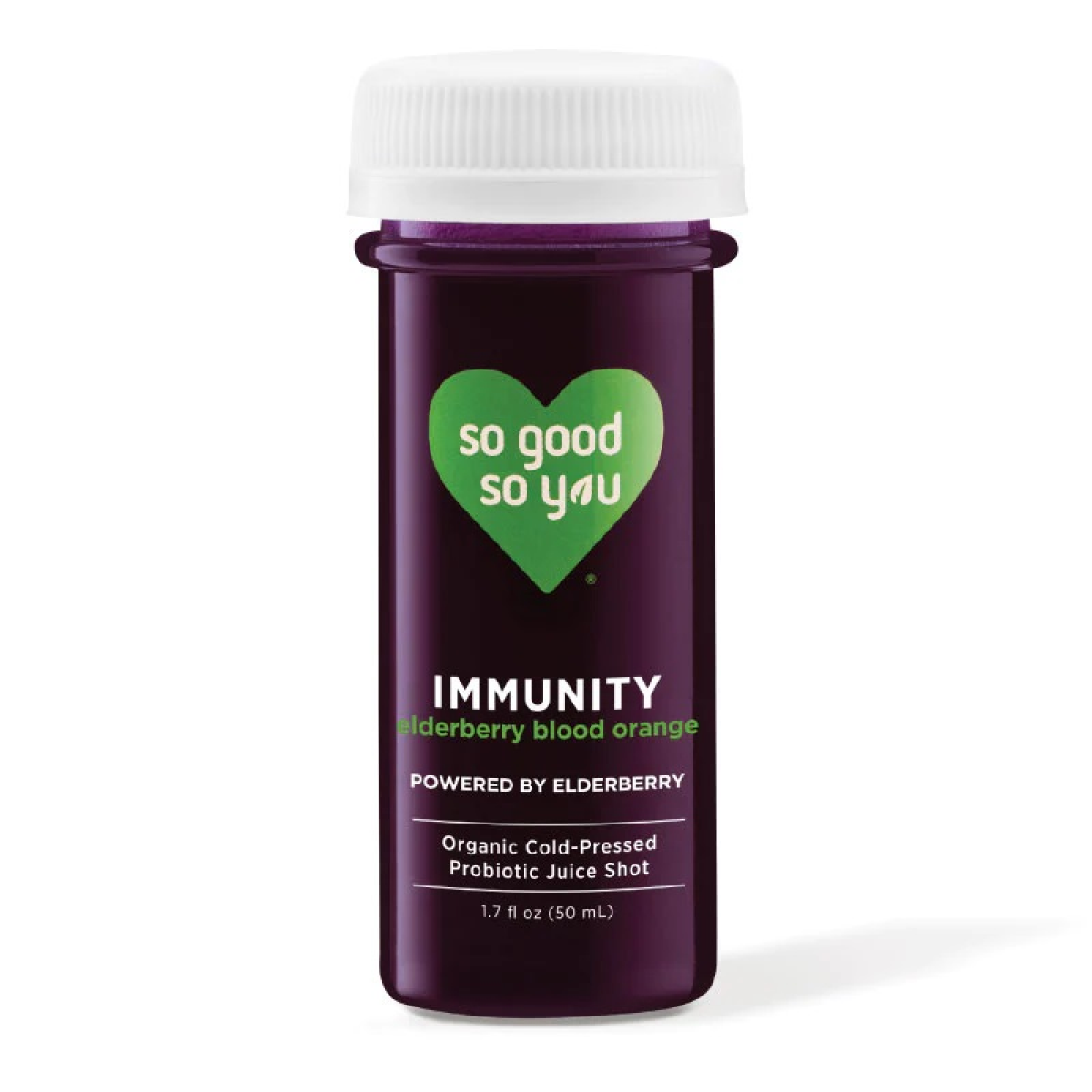 slide 1 of 7, So Good So You Organic Probiotic Juice Shot Immunity Elderberry Blood Orange, 1.7 fl oz, 1.7 fl oz