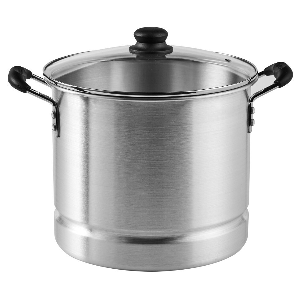 slide 2 of 2, IMUSA Tamale Steamer with Glass Lid Soft Touch, 16 qt