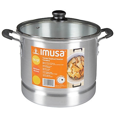 slide 1 of 1, Imusa Steamer With Lid, 16 qt