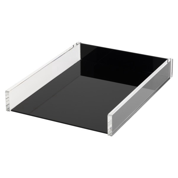 slide 2 of 5, Realspace Black Acrylic Paper Tray, Letter Size, 1 ct