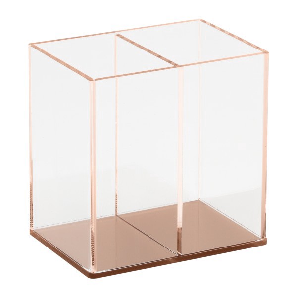 slide 3 of 4, Realspace Rose Gold Acrylic Pencil Cup, 1 ct