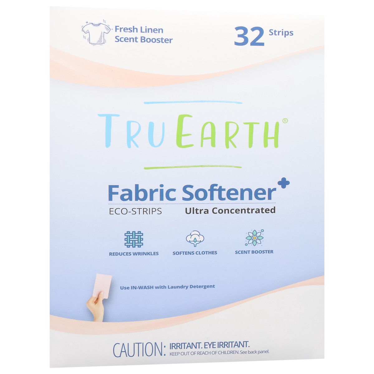 slide 6 of 12, Tru Earth Eco-Strips Ultra Concentrated Fresh Linen Scent Booster Fabric Softener 32 ea, 32 ct