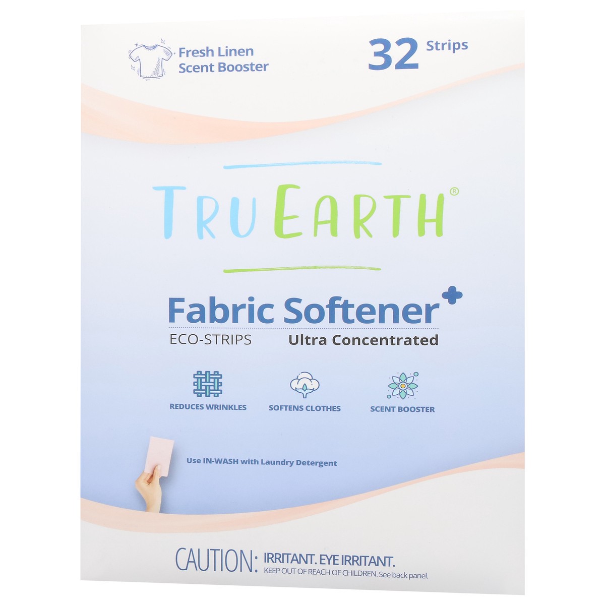 slide 7 of 12, Tru Earth Eco-Strips Ultra Concentrated Fresh Linen Scent Booster Fabric Softener 32 ea, 32 ct