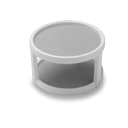 Madesmart White Twin Turntable, (10")