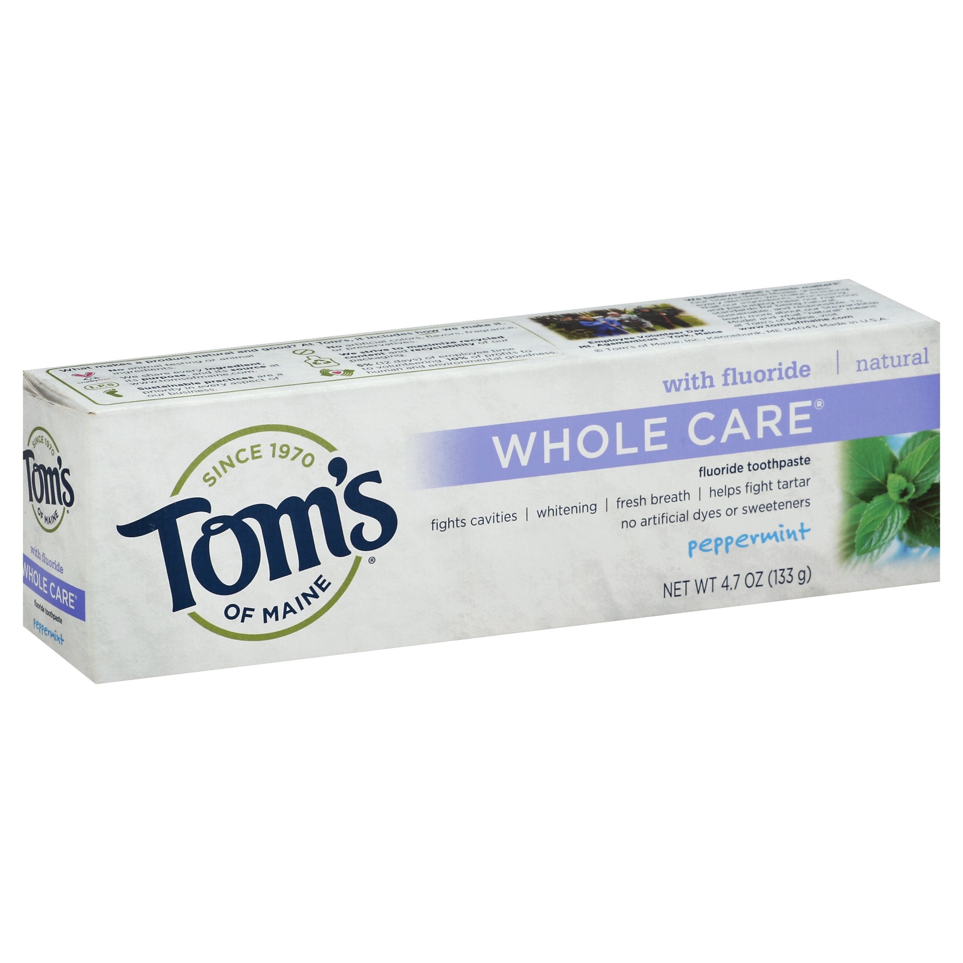 slide 1 of 6, Tom's Of Maine Whole Care Peppermint, 4.7 oz