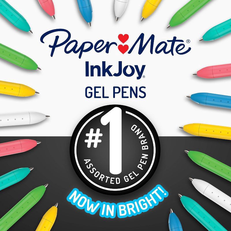 slide 4 of 8, Paper Mate InkJoy Gel 0.7 mm Medium Point Pens 6 ea, 6 ct