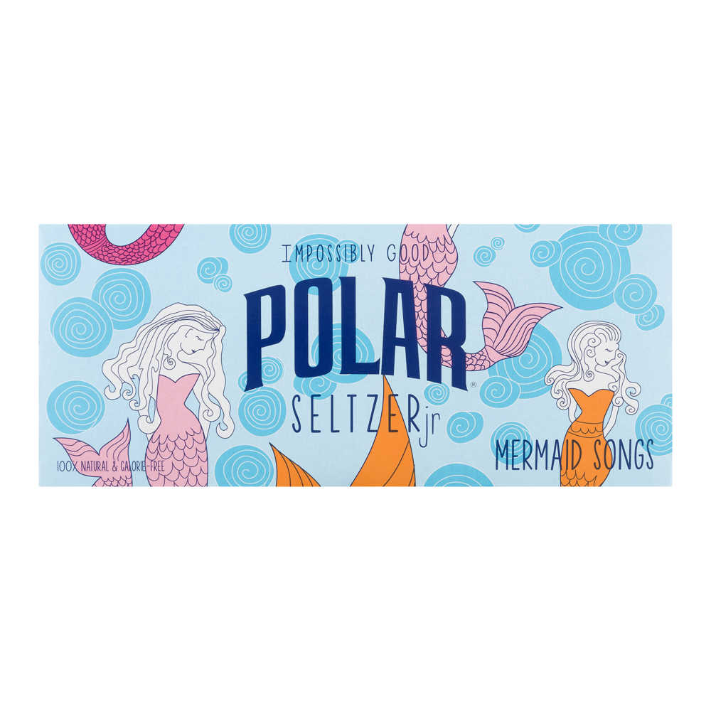 slide 1 of 1, Polar Seltzer Mermaid Songs, 6 ct; 8 fl oz