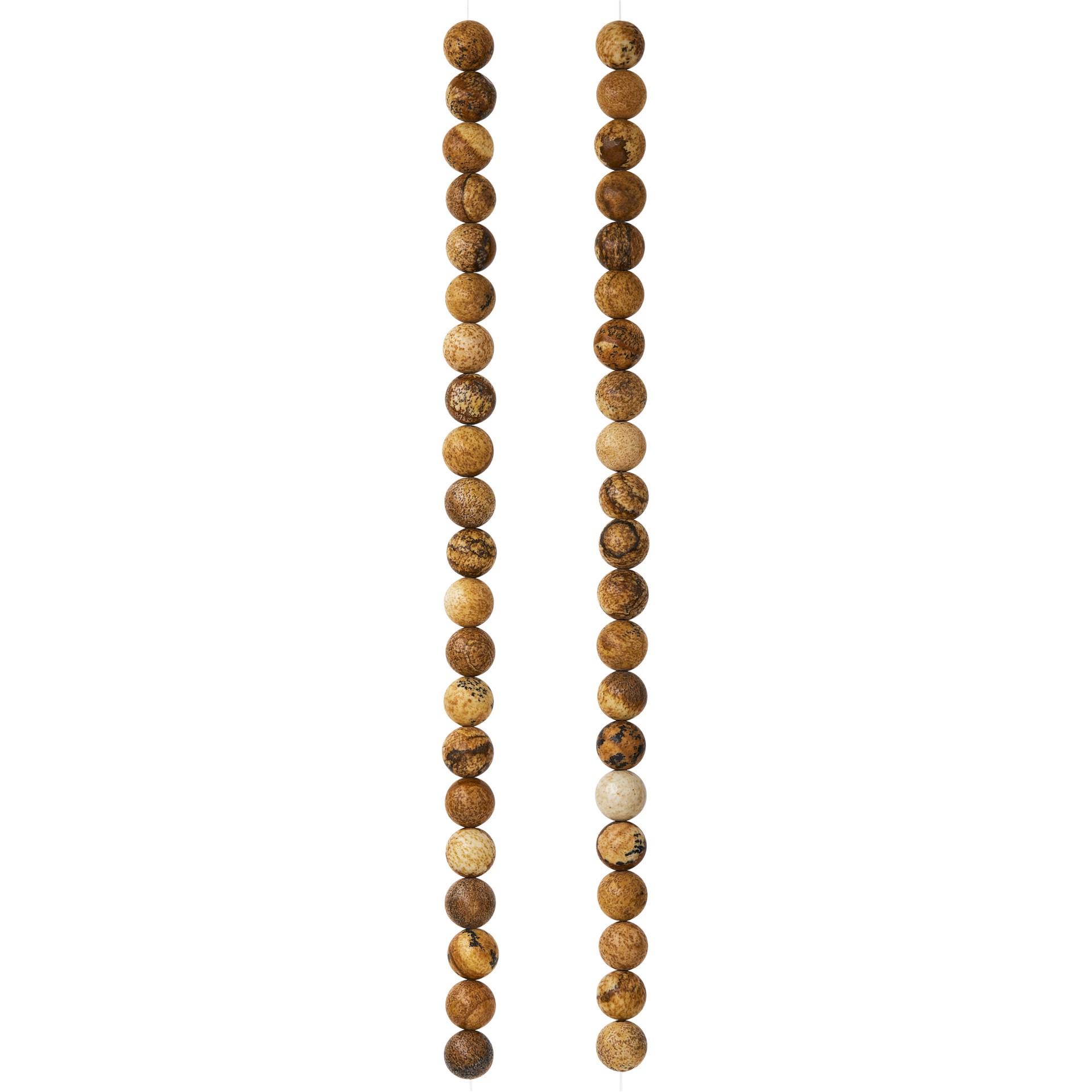 slide 2 of 3, Natural & Brown Picture Jasper Round Beads, 6mm By Bead Landing, 6 mm