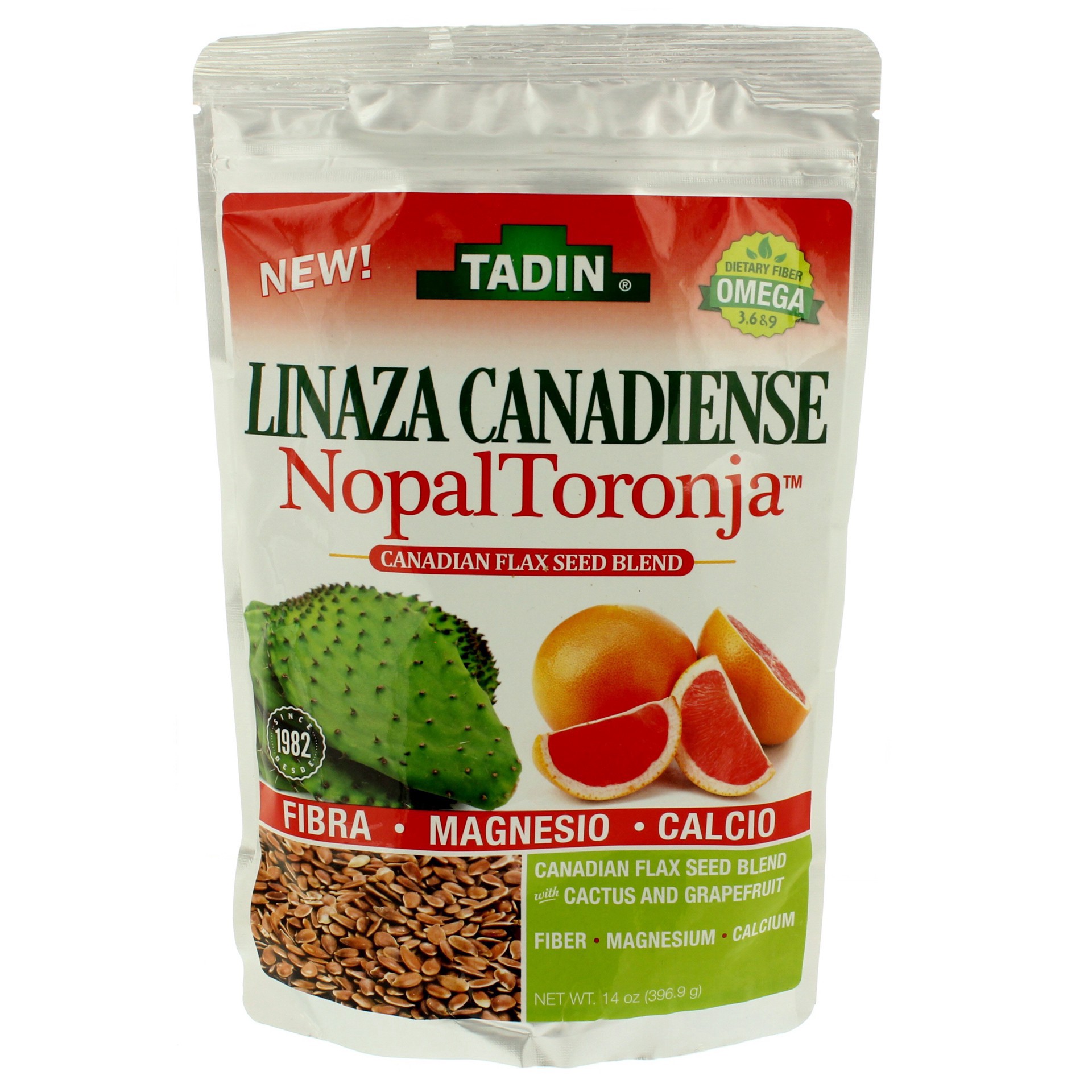 slide 1 of 1, Tadin Linaza Canadiense Nopal Toronja - 14 oz, 14 oz