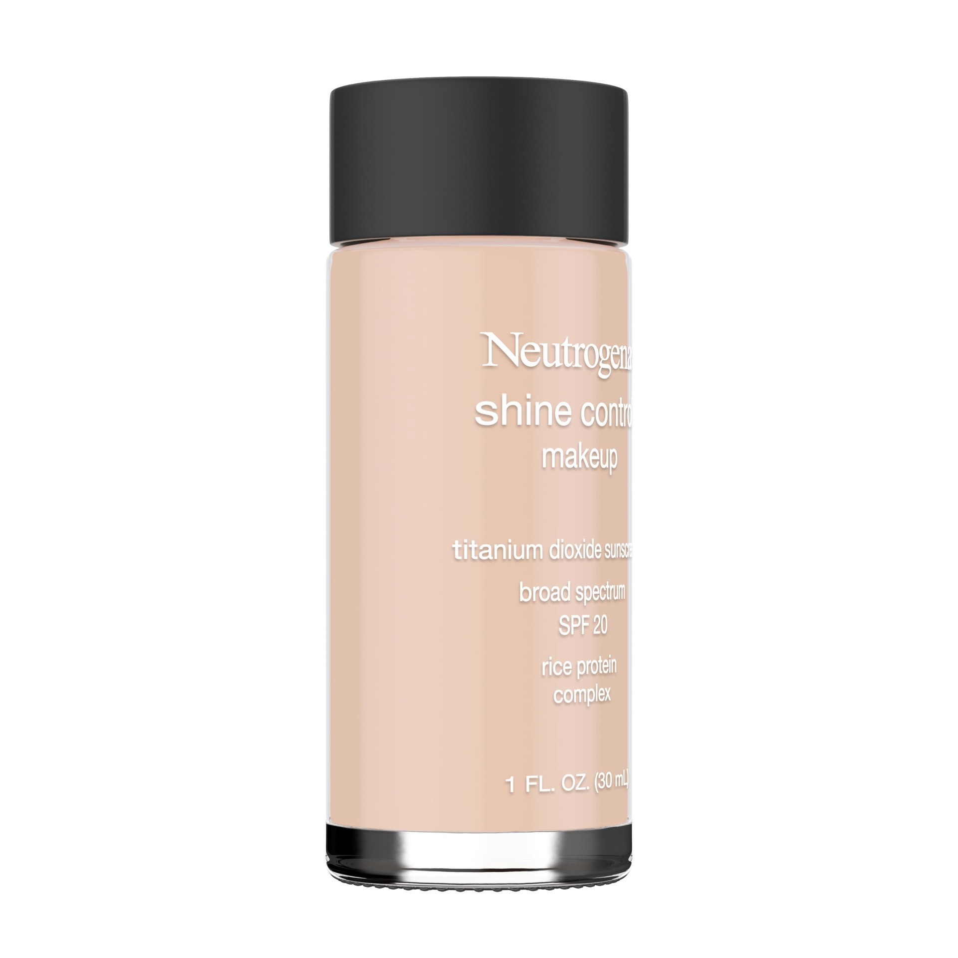 slide 2 of 5, NEUTROGENA Shine Control Liquid Makeup Broad Spectrum SPF 20, Soft Beige 50, 1 Oz, 1 fl oz