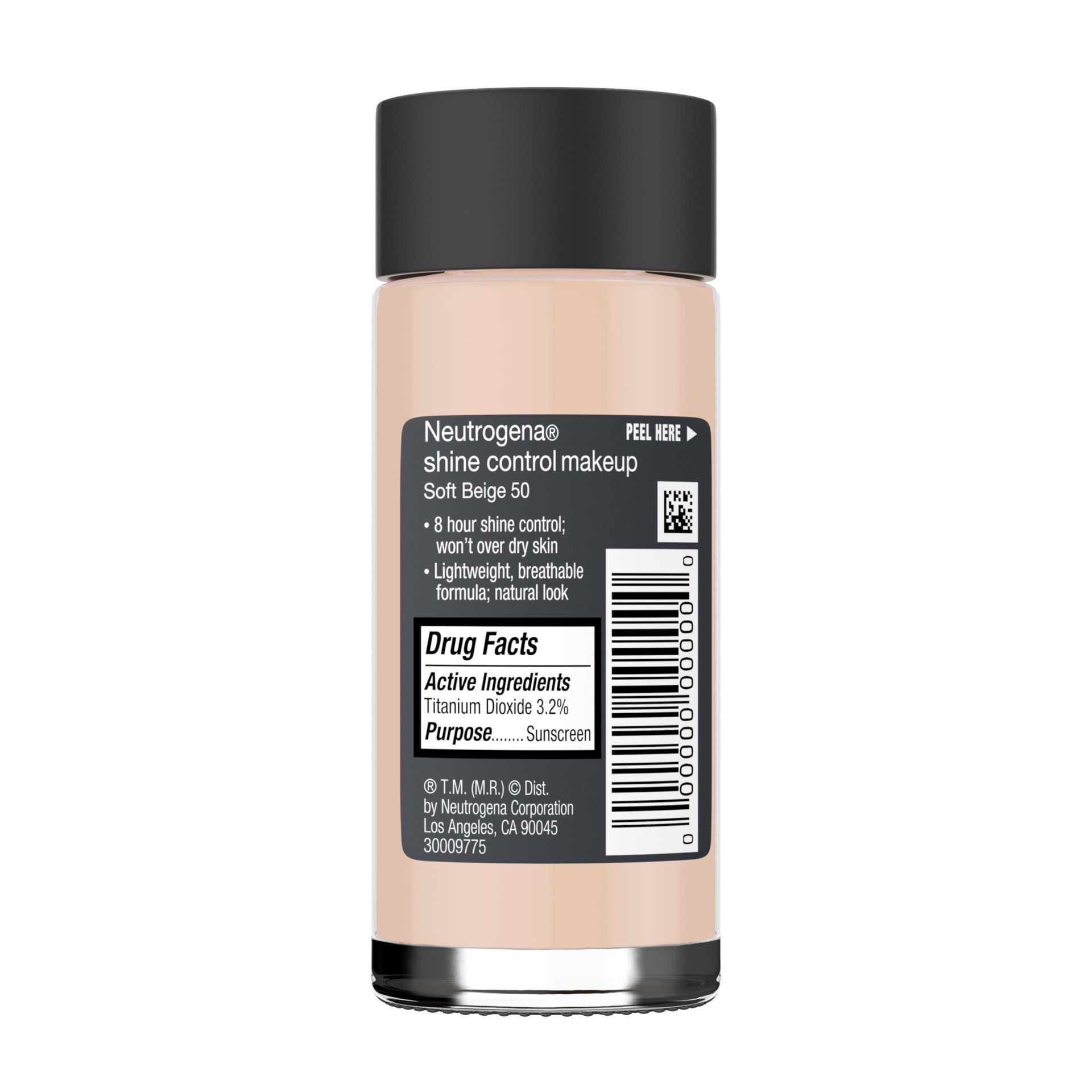 slide 3 of 5, NEUTROGENA Shine Control Liquid Makeup Broad Spectrum SPF 20, Soft Beige 50, 1 Oz, 1 fl oz