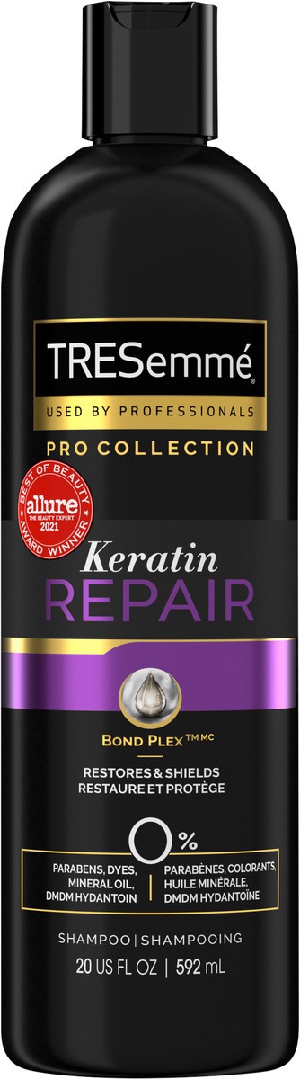 slide 2 of 5, TRESemmé Keratin Repair Shampoo, 20 oz, 20 fl oz