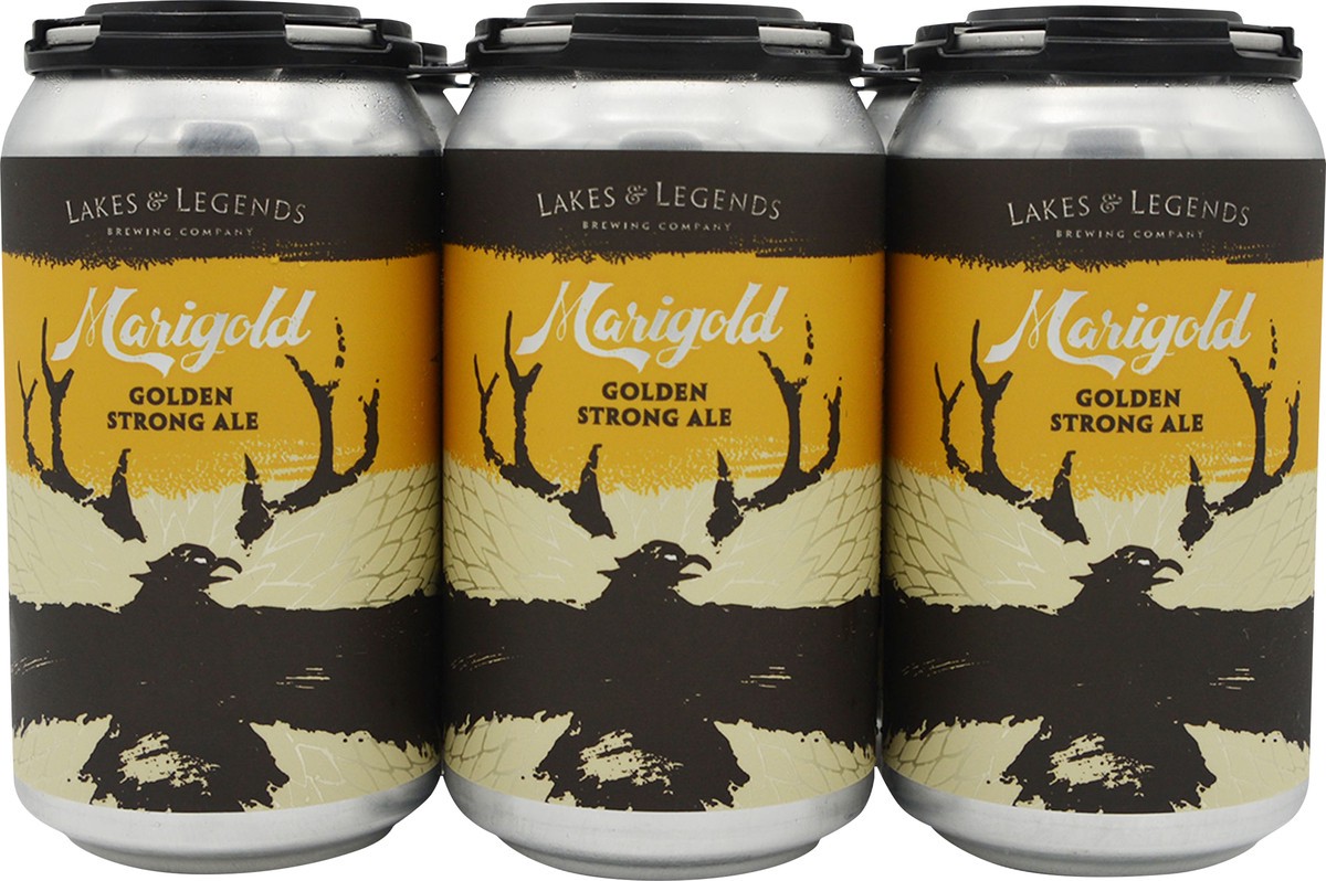 slide 5 of 7, Lakes & Legend Marigold Golden Strong Ale Beer 6 ea, 72 oz