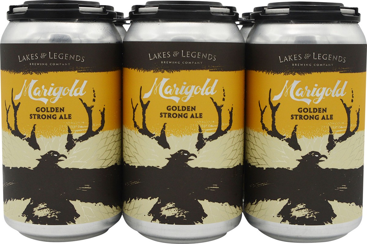 slide 2 of 7, Lakes & Legend Marigold Golden Strong Ale Beer 6 ea, 72 oz