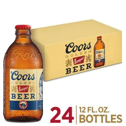 Coors Banquet Lager Beer, 5% ABV, 24-pack, 12-oz beer bottles