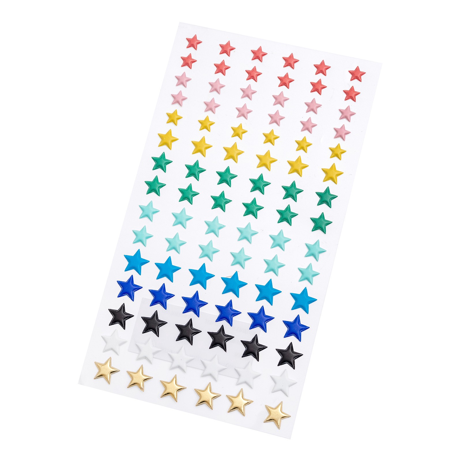 slide 2 of 3, Puffy Rainbow Star Stickers By Recollections, 3.75 in x 6.75 in
