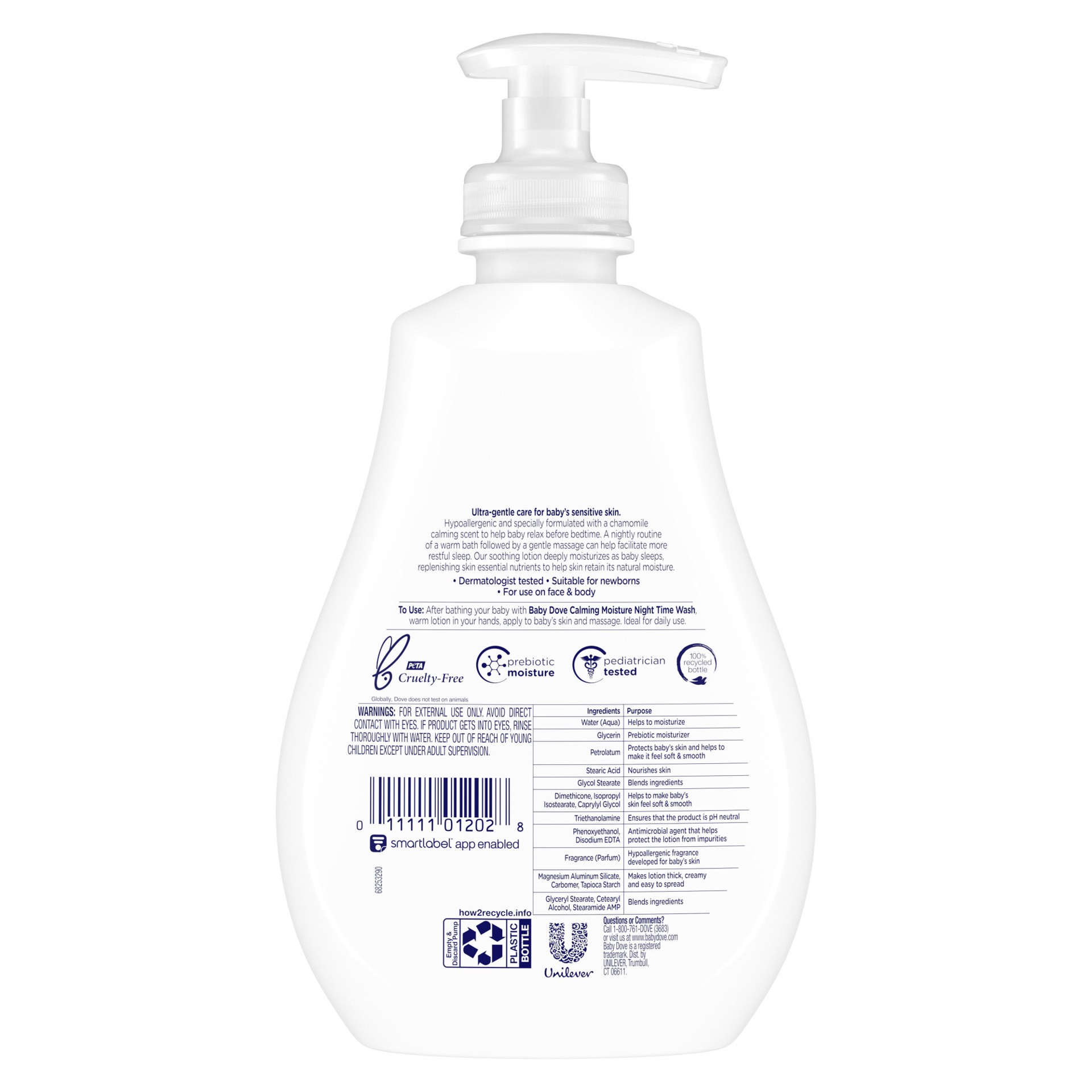 slide 2 of 5, Dove Moisture Baby Lotion Sensitive, 13 oz