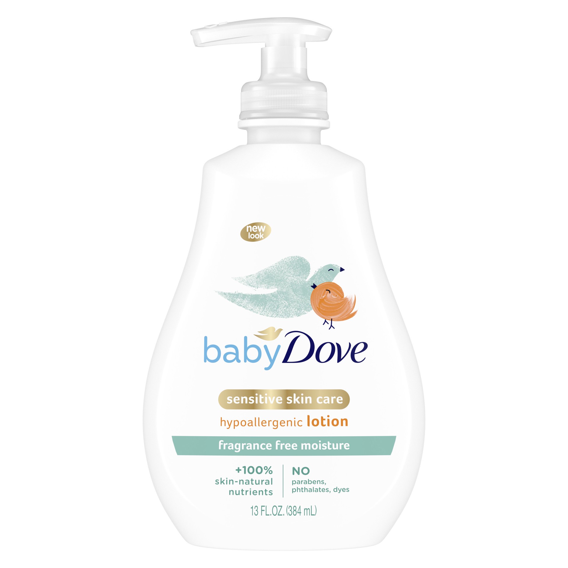 slide 1 of 5, Dove Moisture Baby Lotion Sensitive, 13 oz