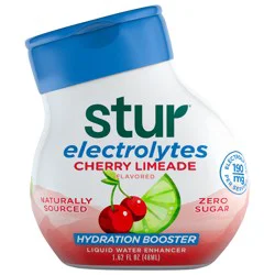 Stur Zero Sugar Hydration Booster Electrolytes Cherry Limeade Flavored Liquid Water Enhancer 1.62 fl oz