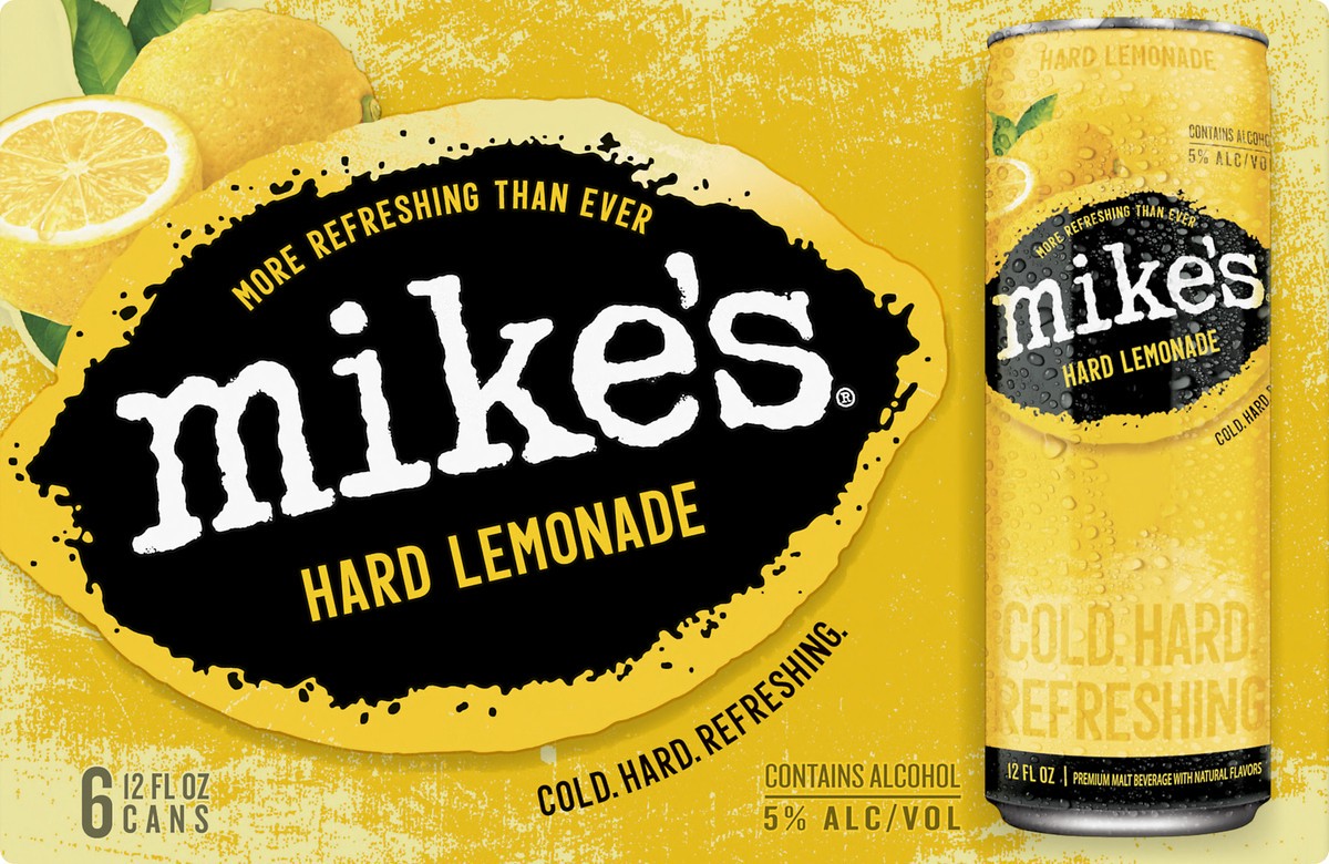 slide 2 of 7, Mike's Premium Hard Lemonade Malt Beverage 6 ea, 6 ct; 12 oz