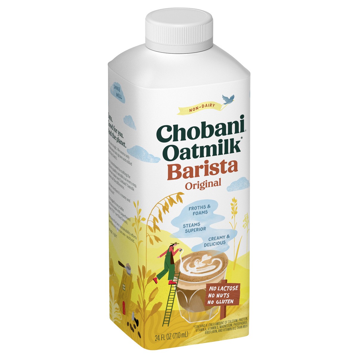 slide 5 of 13, Chobani Non-Dairy Barista Original Oatmilk 24 fl oz, 24 fl oz