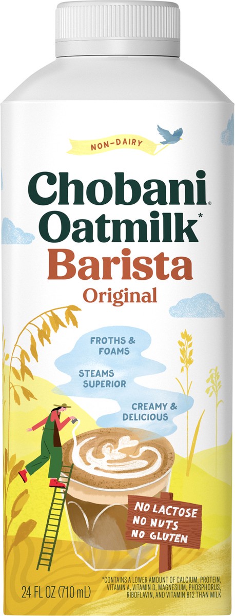 slide 10 of 13, Chobani Non-Dairy Barista Original Oatmilk 24 fl oz, 24 fl oz