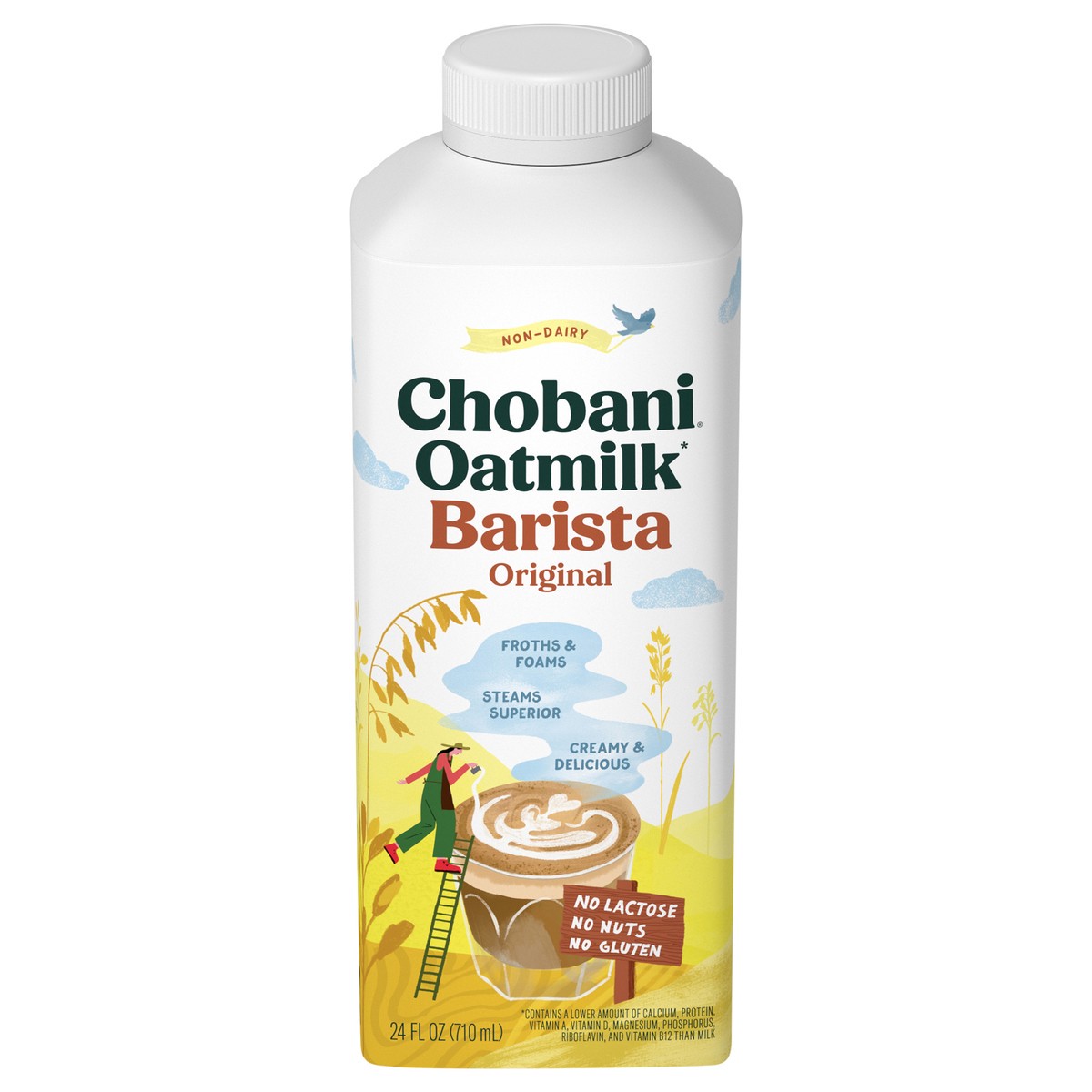 slide 11 of 13, Chobani Non-Dairy Barista Original Oatmilk 24 fl oz, 24 fl oz