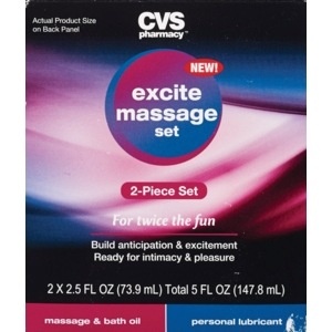 slide 1 of 1, CVS Health 2 Piece Excite Massage Set, 1 ct