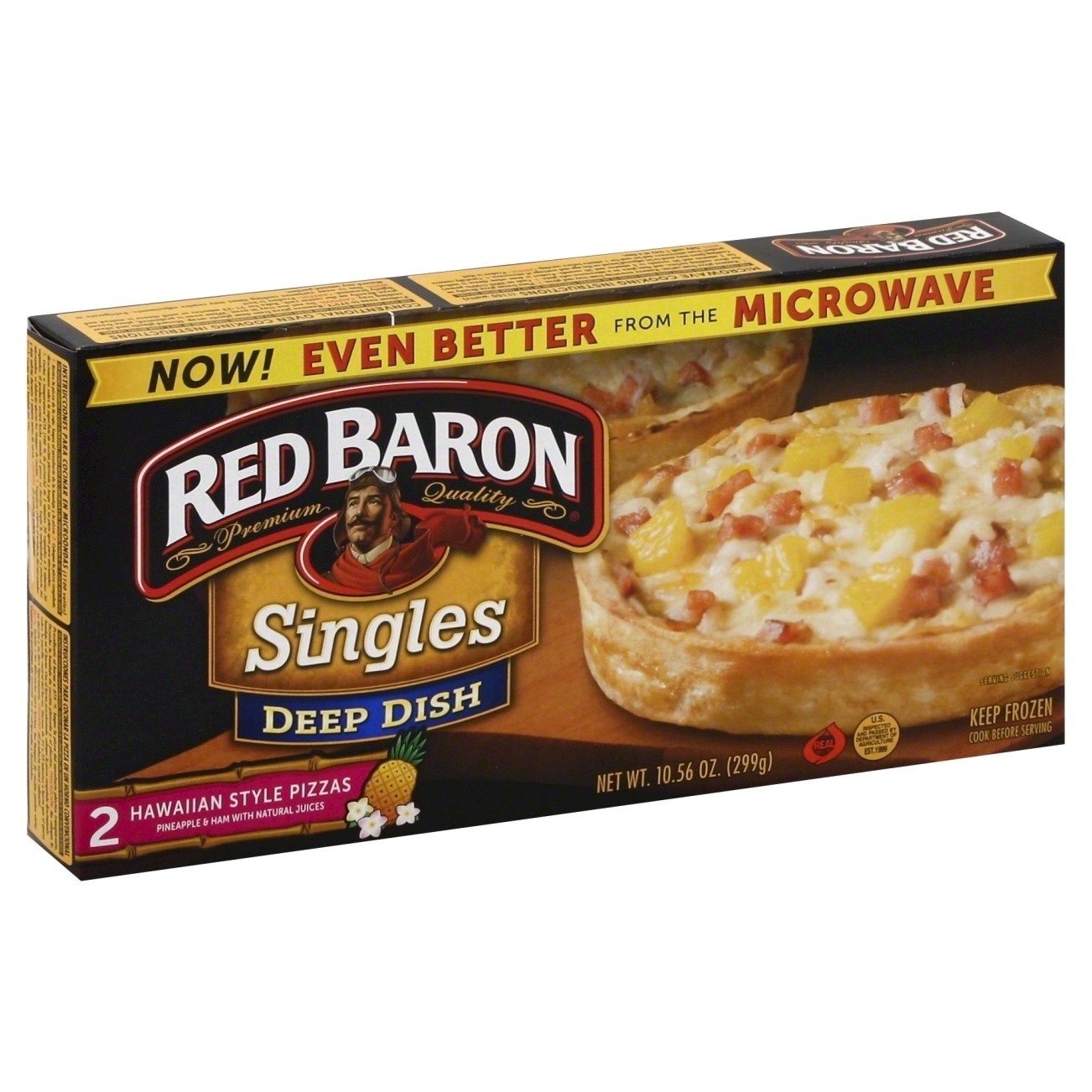 slide 1 of 5, Red Baron Pizzas 2 ea, 10.56 oz