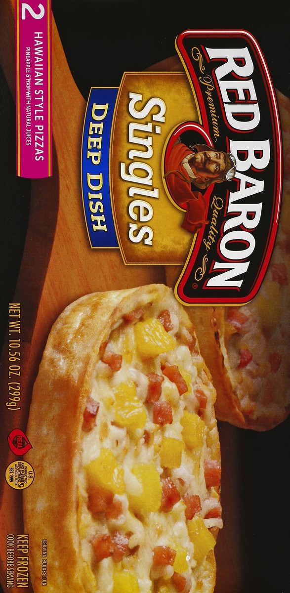 slide 5 of 5, Red Baron Pizzas 2 ea, 10.56 oz