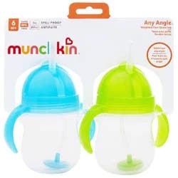 Munchkin Any Angle Click Lock Weighted Straw Cup