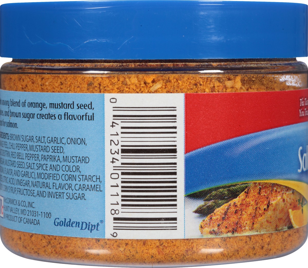 slide 4 of 6, McCormick Golden Dipt Sweet Citrus & Spice Seafood Salmon Rub, 4.9 oz, 4.9 oz