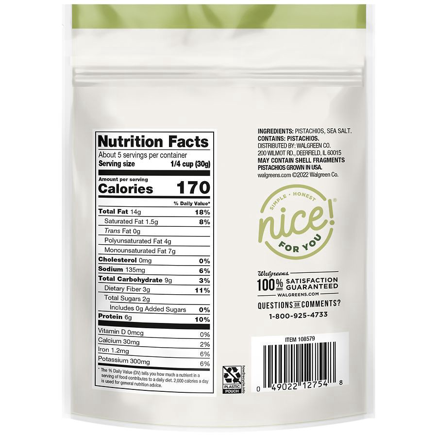slide 4 of 5, Nice! Roasted Pistachio Kernels Sea Salt, 5.5 oz