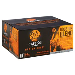 H-B Cafe Ole Houston Blend Single Serve Coffee Cups- 54 ct