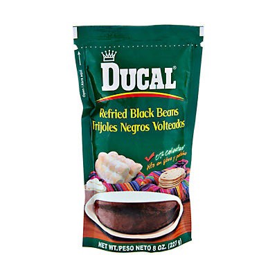 slide 1 of 1, Ducal Refried Black Beans, 8 oz