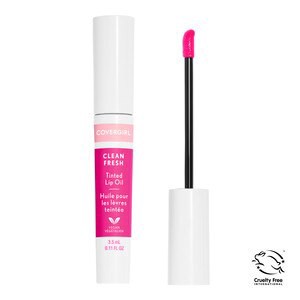 slide 1 of 2, Covergirl Clean Fresh Tinted Lip Oil, Swipe Ripe, 0.8 oz