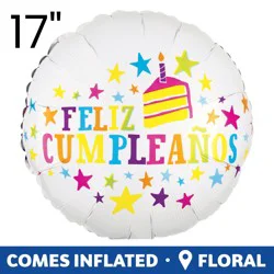 Feliz Cumpleaños Helium Filled Balloon