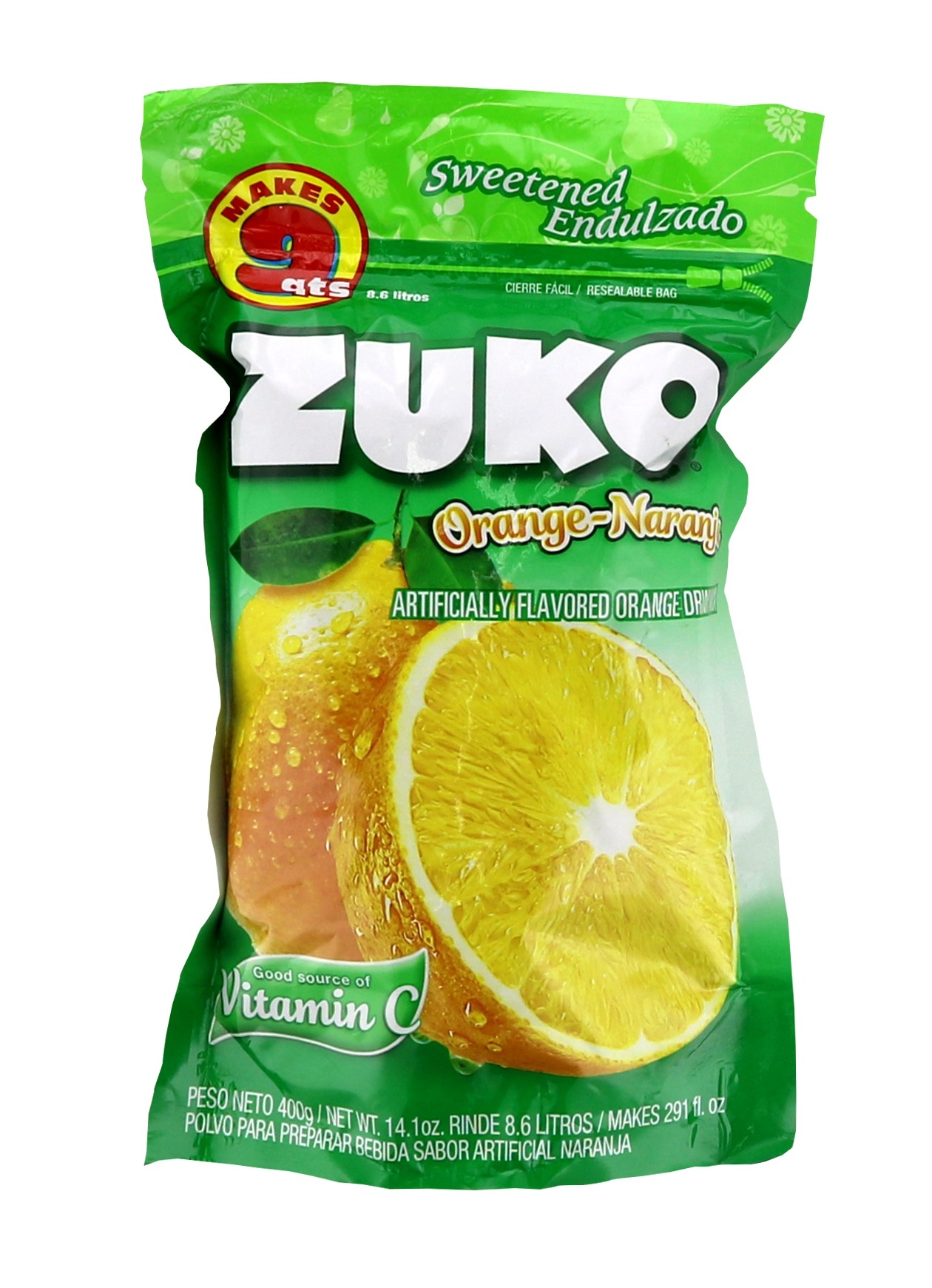 slide 1 of 1, Zuko Powdered Drink Mix Orange Mango - 14.1 oz, 14.1 oz