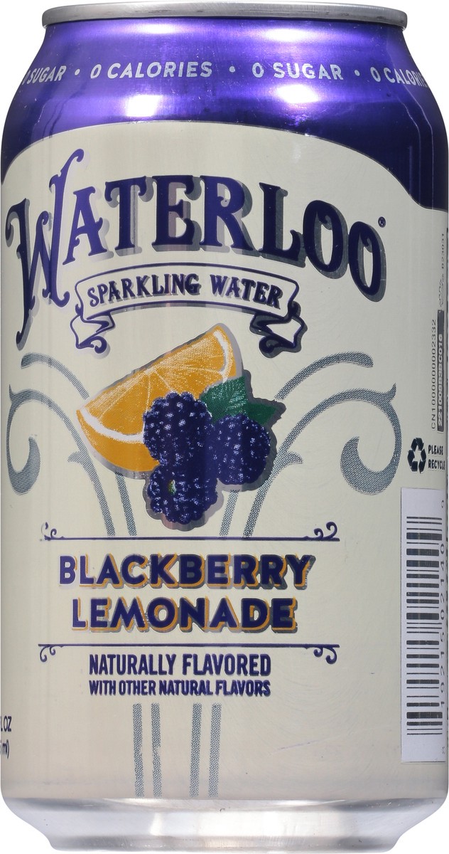 slide 5 of 9, Waterloo Blackberry Lemonade Sparkling Water, 12 oz