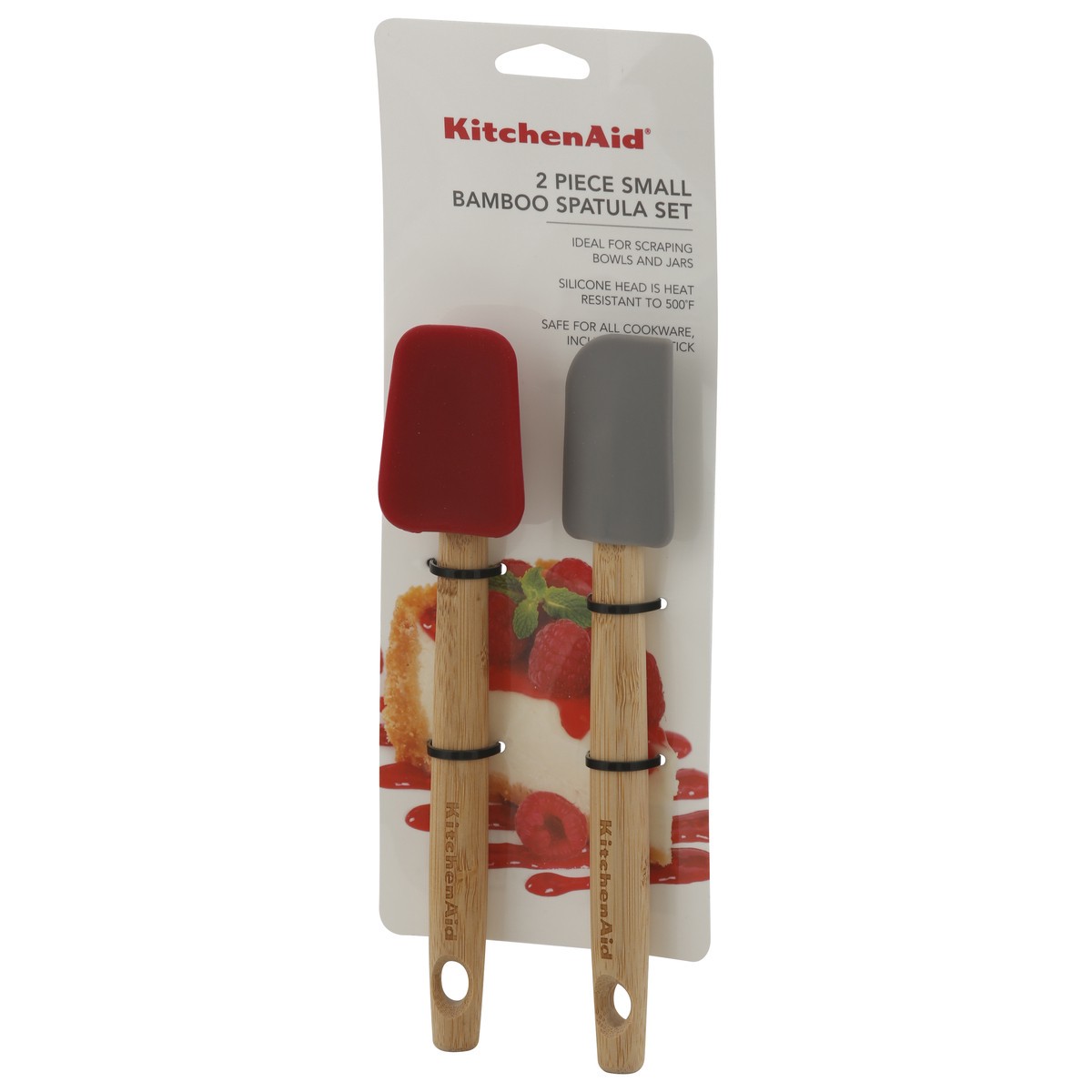 slide 3 of 9, KitchenAid Small Bamboo Spatula Set 2 ea, 2 ct