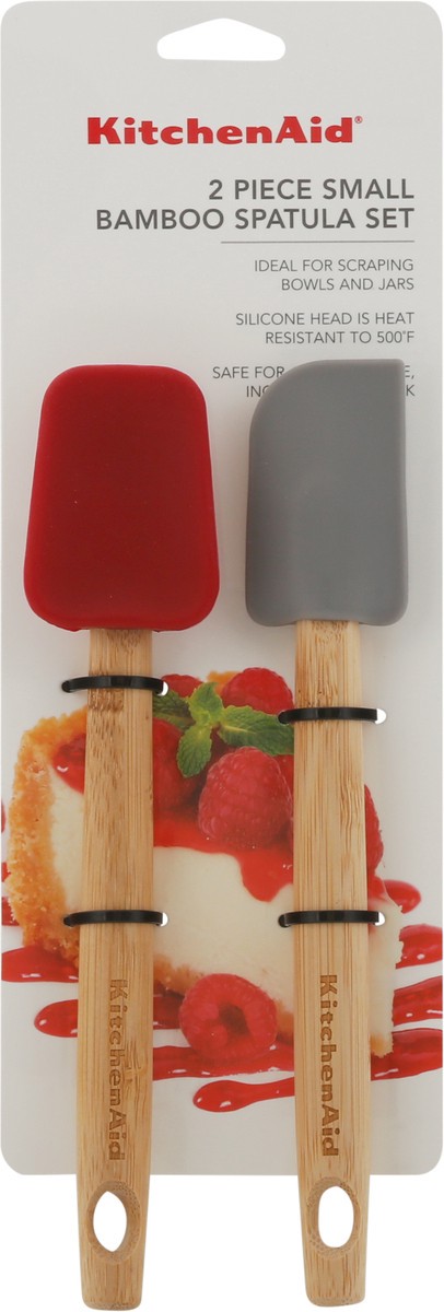 slide 7 of 9, KitchenAid Small Bamboo Spatula Set 2 ea, 2 ct