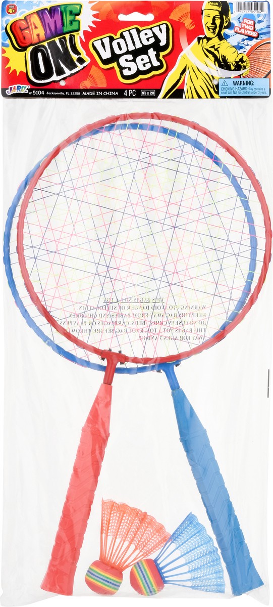 slide 7 of 10, Ja-Ru Game On! Two Players Vollley Set 4 1 ea, 1 ct