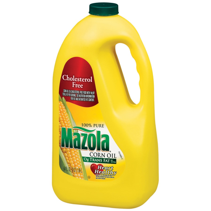 slide 3 of 5, Mazola 100% Pure Corn Oil, 64 fl oz